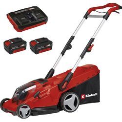 Akku-Rasenmäher EINHELL "Einhell Power X-Change RASARRO 36/40", rot, B:47cm H:41,5cm T:85cm, Rasenmäher, mit 2x Akku 18V/4,0Ah und 2x Ladegerät