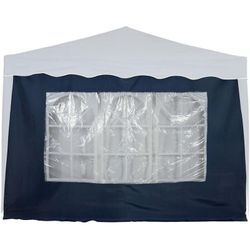 Seitenwand für Klapp Falt Pavillon 3x3m wasserdicht, blau - Instent