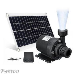 50 w 800 l/h Dc12 v Solar-Wasserpumpe, geräuscharme Solar-Wasserbrunnenpumpe, Familien-Wasserbrunnen für den Garten, Garten-Solarbrunnen im Freien,