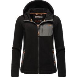 Marikoo Fleecejacke Damen, schwarz