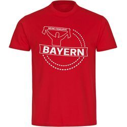 multifanshop Herren T-Shirt - Bayern - Meine Fankurve - Druck weiß - Männer