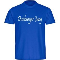 multifanshop® Herren T-Shirt - Duisburg - Duisburger Jung - Druck weiß