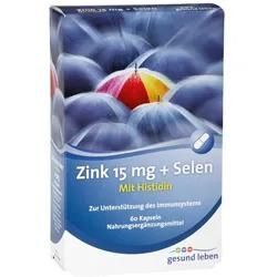 Gesund Leben Zink 15 mg+Selen Kapseln 60 St