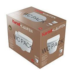 LAUFEN Pack Kartell WC mit WC-Sitz H8663300000001 37x54cm, randlos, weiß