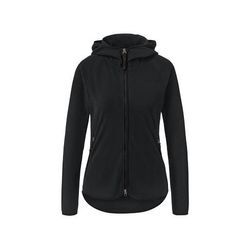 Kapuzen-Fleecejacke - Schwarz - Gr.: S