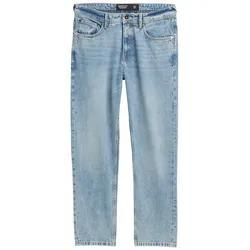 TOM TAILOR DENIM Herren Loose Straight Fit Jeans, blau, Uni, Gr. 33/34