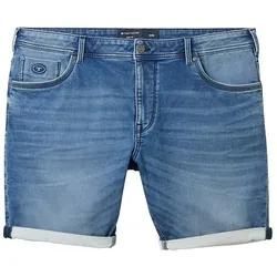 TOM TAILOR Herren Plus Size - Jeansshorts, blau, Uni, Gr. 42