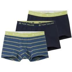 TOM TAILOR Herren Hip Pants im 3-er Set, blau, Gestreift, Gr. 4