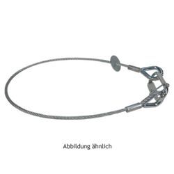 Litecraft Sicherungsseil 3 mm, 60 cm gekauscht, silber, max. 5 kg