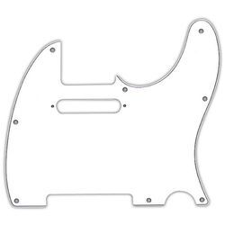 Fender Modern Style Pickguard Tele White 3-Ply 8-Hole