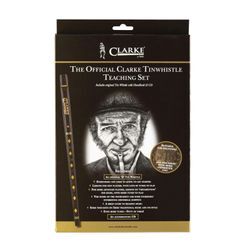 Clarke Tin Whistle Beginner Set in D mit Lehrbuch und CD