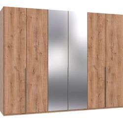 Kleiderschrank WIMEX "New York", braun (plankeneichefarben), B:270cm H:208cm T:58cm, Schränke