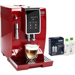 DE'LONGHI Kaffeevollautomat "Dinamica ECAM 358.15.R, Sensor-Bedienfeld", Direktwahltasten für Espresso, Kaffee, Long Coffee und Lungo, Kaffeevollautomaten, rotB:23,6cm H:34,8cm T:42,9cm, Topseller