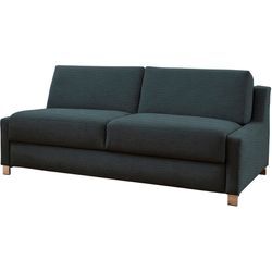 Schlafsofa BALI "Viola" Sofas Gr. 160cm x 200cm, Gelschaummatratze, 7-Zonen-Kaltschaummatratze mit Gelformauflage-Matratzenbezug abnehmbar und bis 60 Grad waschbar (gem. Etikett)-Premium: Ergoflex Lattenrost mit Gelformmatratze-antiallergischer Medicare-Bezug-optimale Druckentlastung-stabile Ergoflex - Unterfederung-temeraturneutrale Dauerelastizität, blau (rauchblau)