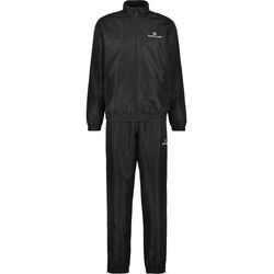 Trainingsanzug SERGIO TACCHINI "CARSON 024 TRACKSUIT Herren", Herren, Gr. L, schwarz, 100% POLYESTER, slim fit, Sportanzüge, Trainingsanzug Herren, Tracksuit, Retro, Outdoor, Jogging, Streetwear