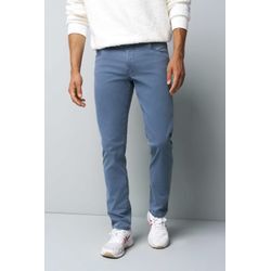 5-Pocket-Jeans MEYER "M5 Slim", Herren, Gr. 31, Länge 34, blau, 75% Baumwolle;21% Lyocell;4% Elasthan, unifarben, casual, slim fit lang, Jeans, aus Bio-Baumwolle