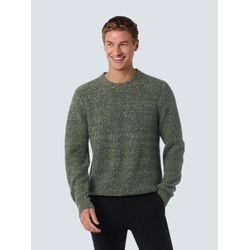 Strickpullover NO EXCESS Gr. M, grau (smoke) Herren Pullover in melierter Optik