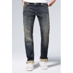 Comfort-fit-Jeans CAMP DAVID Gr. 30, Länge 32, blau Herren, Jeans Münztasche mit Ziernaht