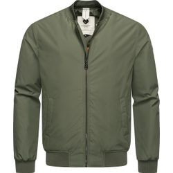 Bomberjacke RAGWEAR "Quadio" Gr. L (52), grün (olivgrün), Herren, Material: 50% Baumwolle, 50% Polyester, Jacken, lässige, wasserdichte Herren Blousonjacke