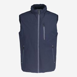 Dunkelblaue Softshell-Weste