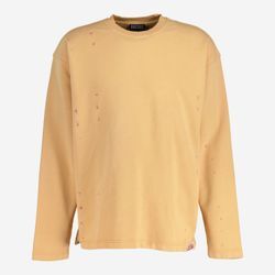 Beige Distressed Sweatshirt