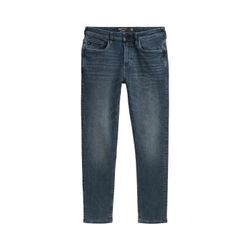 TOM TAILOR DENIM Herren Superflex Slim Tapered Jeans, blau, Uni, Gr. 32/36