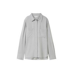TOM TAILOR Damen Bluse aus Viskose, grau, Uni, Gr. 36