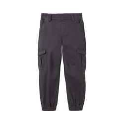 TOM TAILOR Jungen Cargohose mit Bio-Baumwolle, grau, Uni, Gr. 110