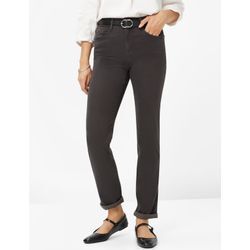 5-Pocket-Hose BRAX "Style MARY" Gr. 38, Normalgrößen, grau (dunkelgrau) Damen Hosen