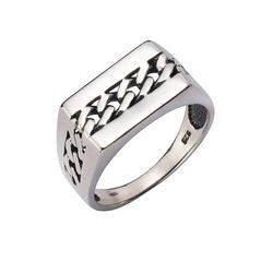 Fingerring FIRETTI "Schmuck Geschenk Silber 925 Silberring Panzerkette" Gr. 20, silber (silberfarben), Fingerringe Herren, 20, Silber 925 (Sterlingsilber), 3mm, Silber 925 (Sterlingsilber)