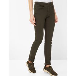 5-Pocket-Jeans BRAX "Style MARY" Gr. 38, Normalgrößen, grün (khaki), Damen, 96% Baumwolle, 4% Elasthan, Jeans