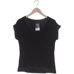 Comma Damen T-Shirt, schwarz, Gr. 38