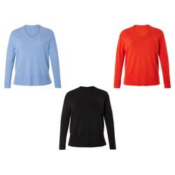 esmara® Damen Pullover mit Seitenschlitzen