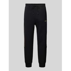 Tapered Fit Sweatpants mit Label-Detail Modell 'Hadikonos'