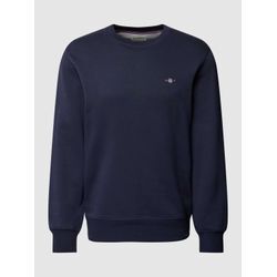 Regular Fit Sweatshirt mit Label-Stitching Modell 'SHIELD'