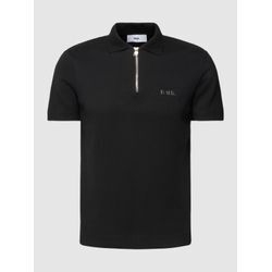 Regular Fit Poloshirt mit Reißverschluss