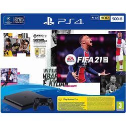 PlayStation 4 Slim 500GB - Schwarz + FIFA 21