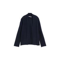 TOM TAILOR Damen Cardigan mit LENZING™ ECOVERO™, blau, Uni, Gr. XXL