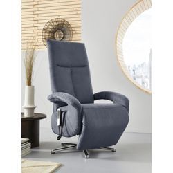 TV-Sessel SIT & MORE "Tycoon mit Kopfteilverstellung und 360 Drehfunktion", grau, B:74cm H:117cm T:85cm, 100% Polyester, Sessel, wahlweise manuell oder elektrischer Funktion, auch mit Akku (kabellos)