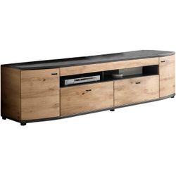 TV-Schrank INOSIGN, braun (braun, grau), B:200cm H:51,3cm T:46,4cm, MDF, Holzwerkstoff, Schränke, Breite ca. 200 cm