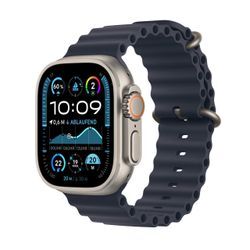 Apple Watch Ultra 2 Titanium (Cellular) 49mm Titaniumgehäuse natur, Ocean Armband marine