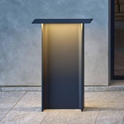 Luceplan Fienile LED-Wegeleuchte 72 cm dunkelgrau