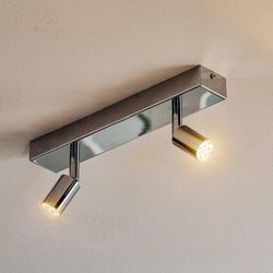 Modern gestaltete LED-Deckenleuchte 2-flg