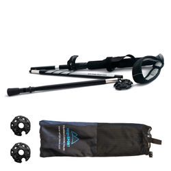 VERIGA Alu Nordic Walking Stöcke Wanderstöcke Trekkingstöcke Faltbar 115 - 127cm