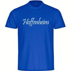 multifanshop Herren T-Shirt - Hoffenheim - Schriftzug - Druck weiß - Männer