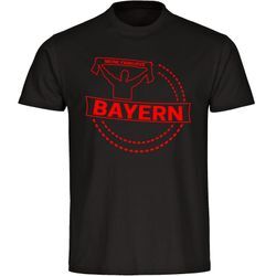 multifanshop Herren T-Shirt - Bayern - Meine Fankurve - Druck rot - Männer