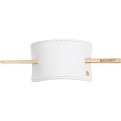 Balmain Hair Couture Accessoires Haarspangen Hair Barrette Leather White Länge: 2 cm / Breite: 9,5 cm / Höhe: 1,8 cm 1 Stk.