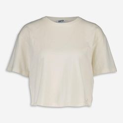 Weißes Olea Crop-T-Shirt