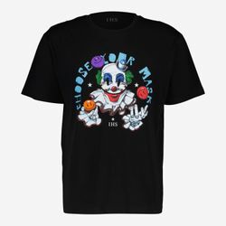 Schwarzes Clown-T-Shirt