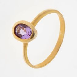 Ring aus 375er Gold mit Amethyst